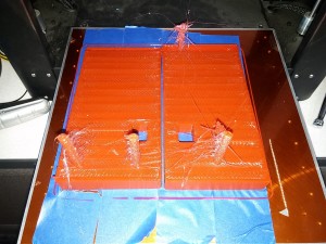 Printing the back portion of the mount.